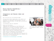 Tablet Screenshot of culture4change.de